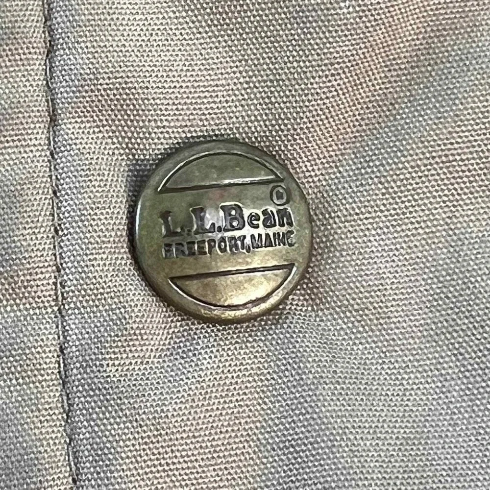 L.L. BEAN Wool Flannel Polyester Parka‎ Beige Made in USA Vintage M